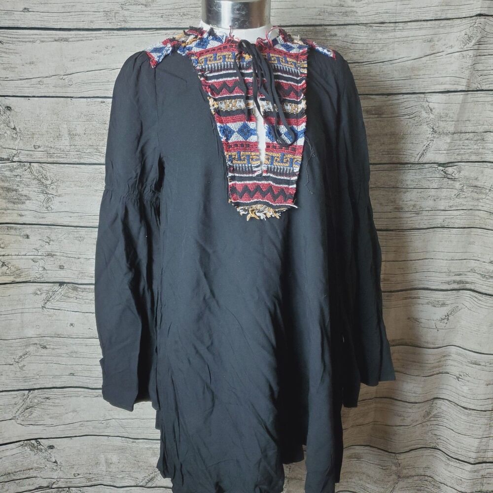 Renamed Black Aztec Tunic Size Small